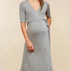Wrap Maternity Maxi Dress